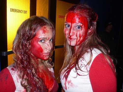  Claire and Jackie covered in Blood!