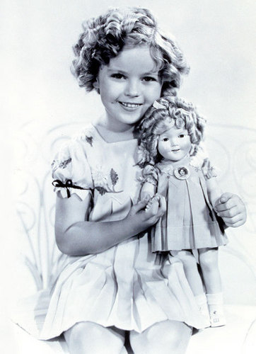  Shirley Temple with a Shirley Temple Doll