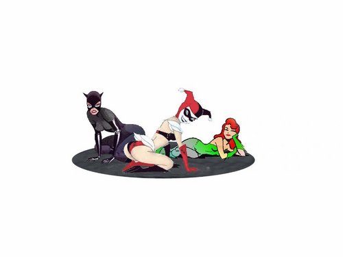 Poison Ivy,Catwoman,& Harley Quinn