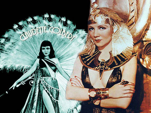 Claudette Colbert as Cleopatra