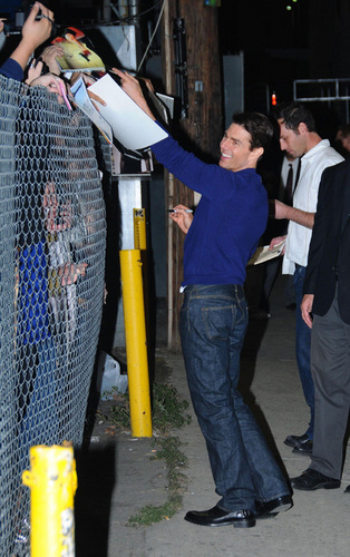  Tom Cruise Outside Jimmy Kimmel Live Studios