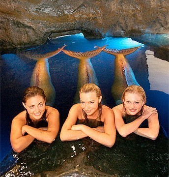 mermaids in pool