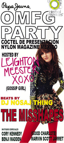  Leighton at launch party for Nylon Mexico