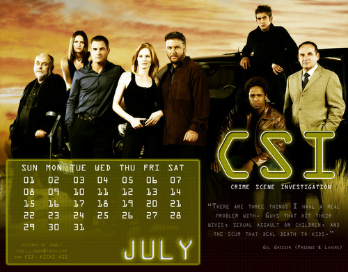  CSI - Scena del crimine Calendar 2007