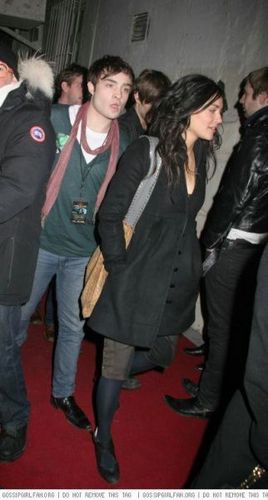 Ed and Jessica at Kings of Leon concert after-party