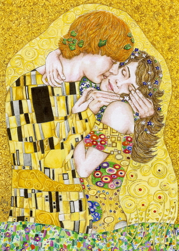  Gustav Klimt: Ron&Hermione 吻乐队（Kiss）