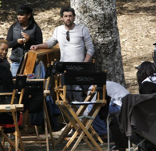  Patrick Dempsey on location filming Grey's Anatomy - Feb 20th 2009