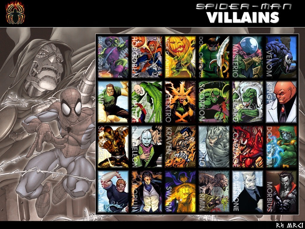 Rogue Gallery - Spider-Man villains Wallpaper (4458542) - Fanpop