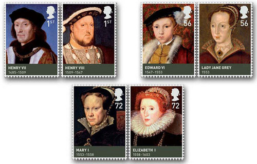  Tudors Postal Stamps