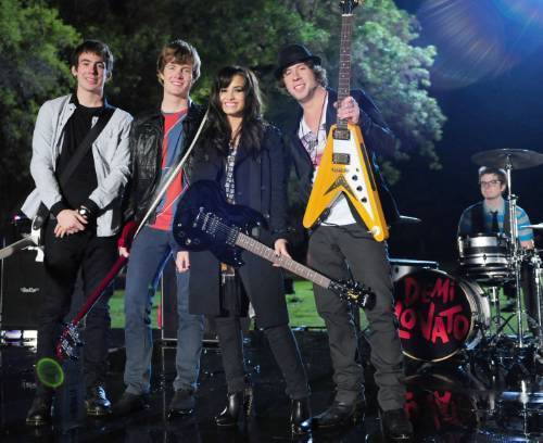  Demi on the set of "Don't Forget" সঙ্গীত video