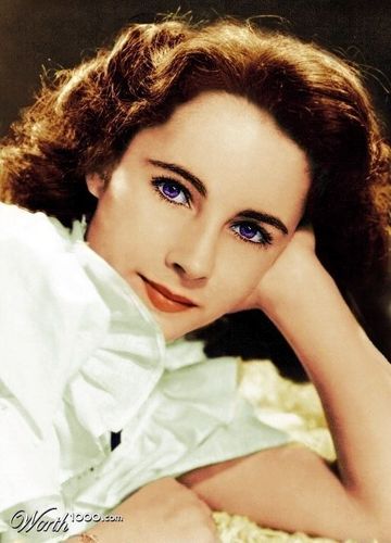  Young Liz Taylor (Colorized)