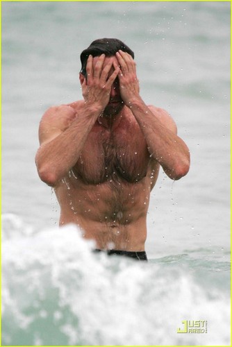 Hugh's beach body