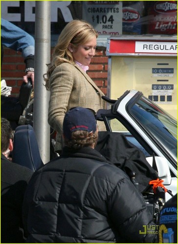 Brittany on the set of Gossip Girl spin-off 