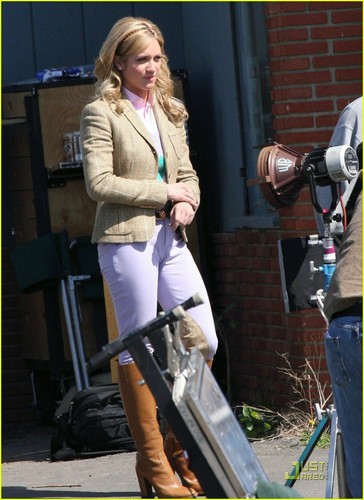  Brittany on the set of Gossip Girl spin-off