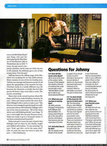  Jan. 2009 Entertainment Weekly magazine artikulo