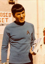 Spock on set