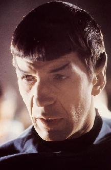 Spock on set