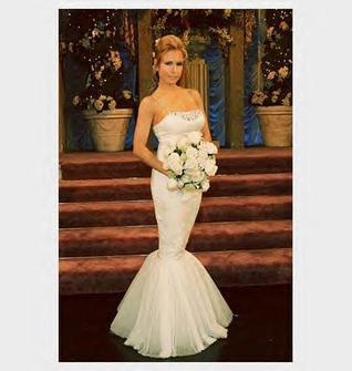  Lauren in her wedding dress