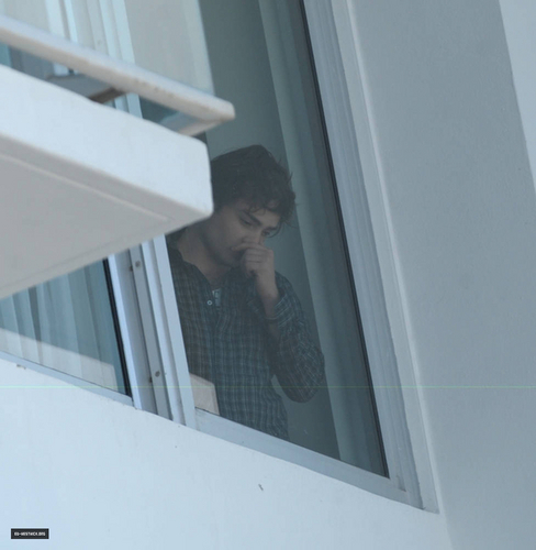  Ed photographed on hotel balcony