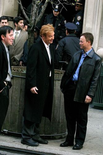  Mac and Horatio on the set