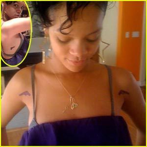  Rihanna- New tatouages