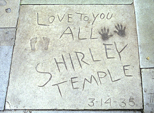 Shirley's Footprints at Grauman's Chinese Theatre