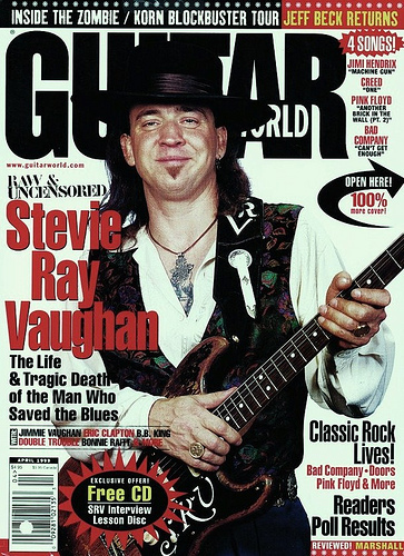 SRV - Guitar World cover