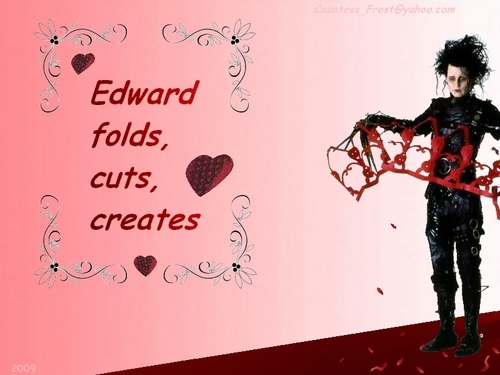  Edward folds, cuts, creates