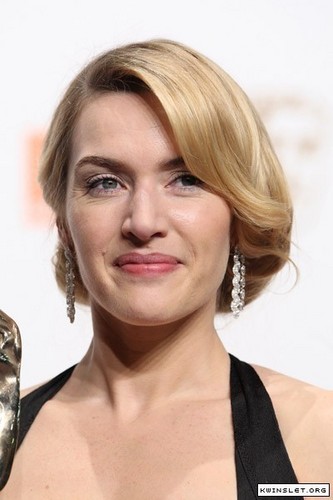  Kate at 2009 trái cam, màu da cam British Academy Film Awards - Press Room