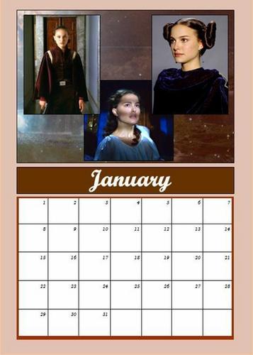  Padmé calendar: January