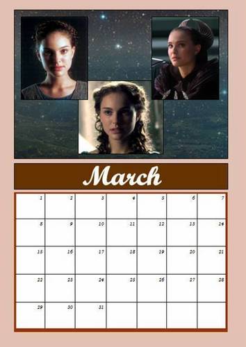  Padmé calendar: March