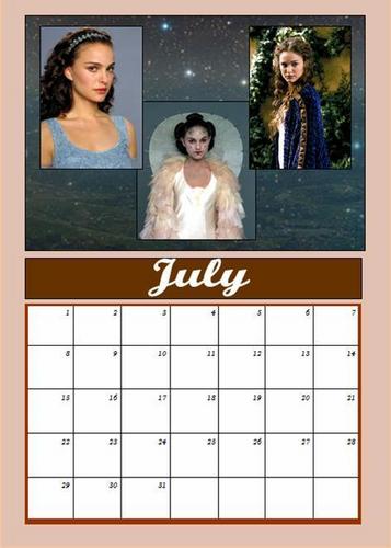  Padmé calendar: July