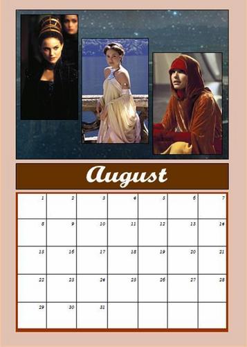  Padmé calendar: August