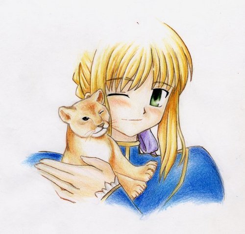  Saber with lion