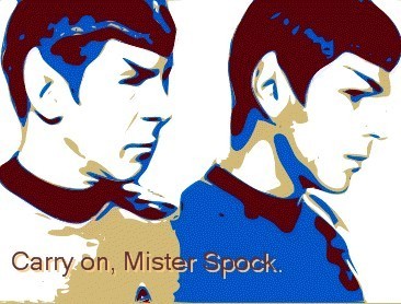 Carry on, Mister Spock.
