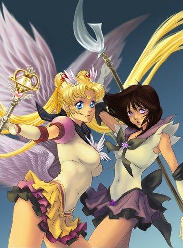  Eternal Sailor Moon & Sailor Saturn