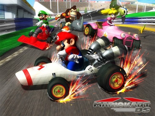  Mario Kart kertas dinding