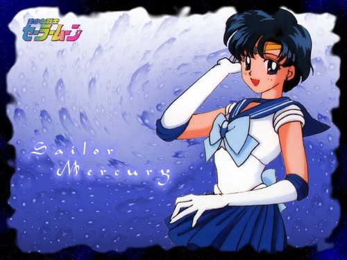  Sailor Mercury karatasi la kupamba ukuta 2