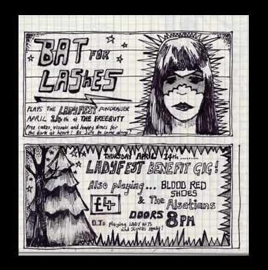 A flyer for one of her early gigs