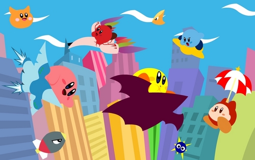  Kirby Air Ride karatasi la kupamba ukuta