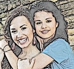  My drawing of Demi and Selena