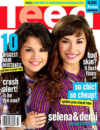  Sel and Dem on Tween Magizine Cover