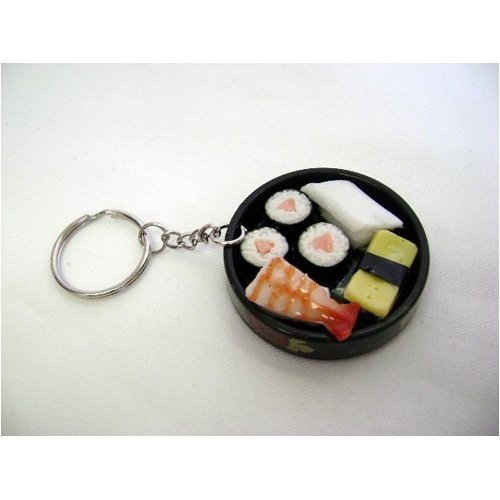  Sushi Plate Keychain