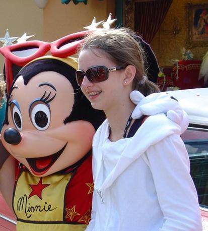 Celine in Disneyland Paris (summer 2008)