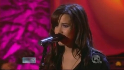 Demi performing on The Ellen DeGeneres Show