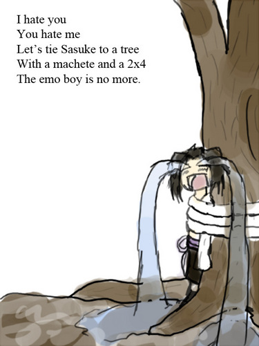  Doodle series: A Sasuke poem