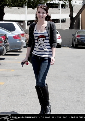  Emma at gas station in North Hollywood