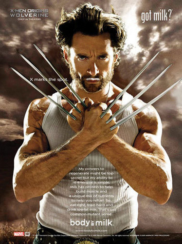 Hugh Jackman/Wolverine Got 牛奶 Campaign