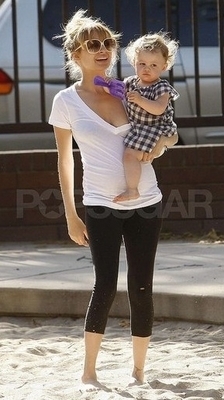  Nicole with Harlow on a Playground in L.A