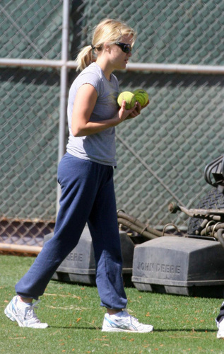  Reese playing Softball